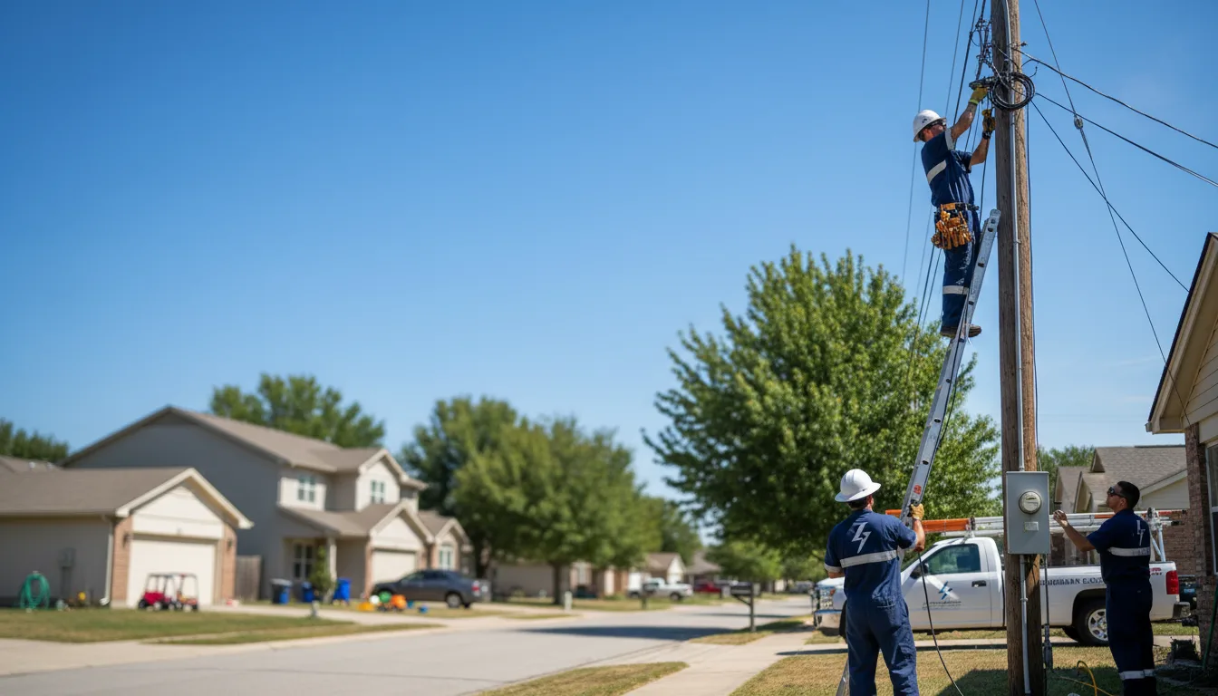 Residential electrician providing installation services in Danville, KS